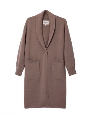 Matt & Nat Ness Knee Length Cardigan in colour Taupe